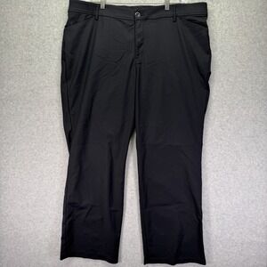 Lee Pants Womens 24W Black Flex Motion Regular Fit Mid Rise Stretch Trouser